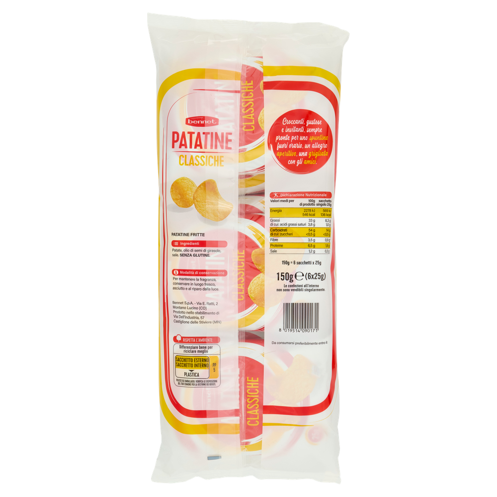 Patatine Classiche Multipack Bennet - Foto 3