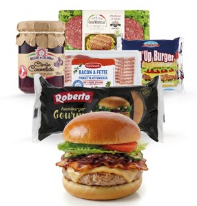 Hamburger di Vitello X 2 con Bacon, Scamorza e Cipolla Caramellata - Foto 1