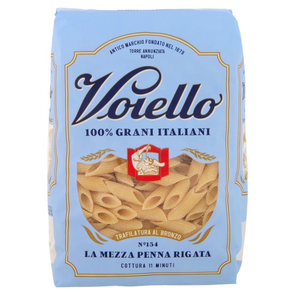 Pasta La Mezza Penna Rigata N.154 100% Grano Italiano Voiello - Foto 1