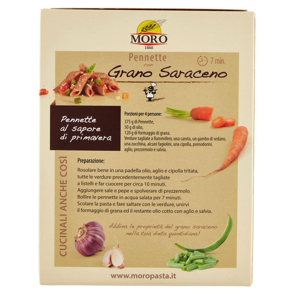 Pasta Pennette Con Grano Saraceno Pastificio Di Chiavenna Moro - Foto 3