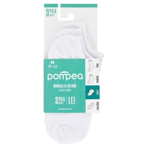 Minicalze Donna Tg.39/42 Bianco Conf Da 3 Pompea - Foto 1