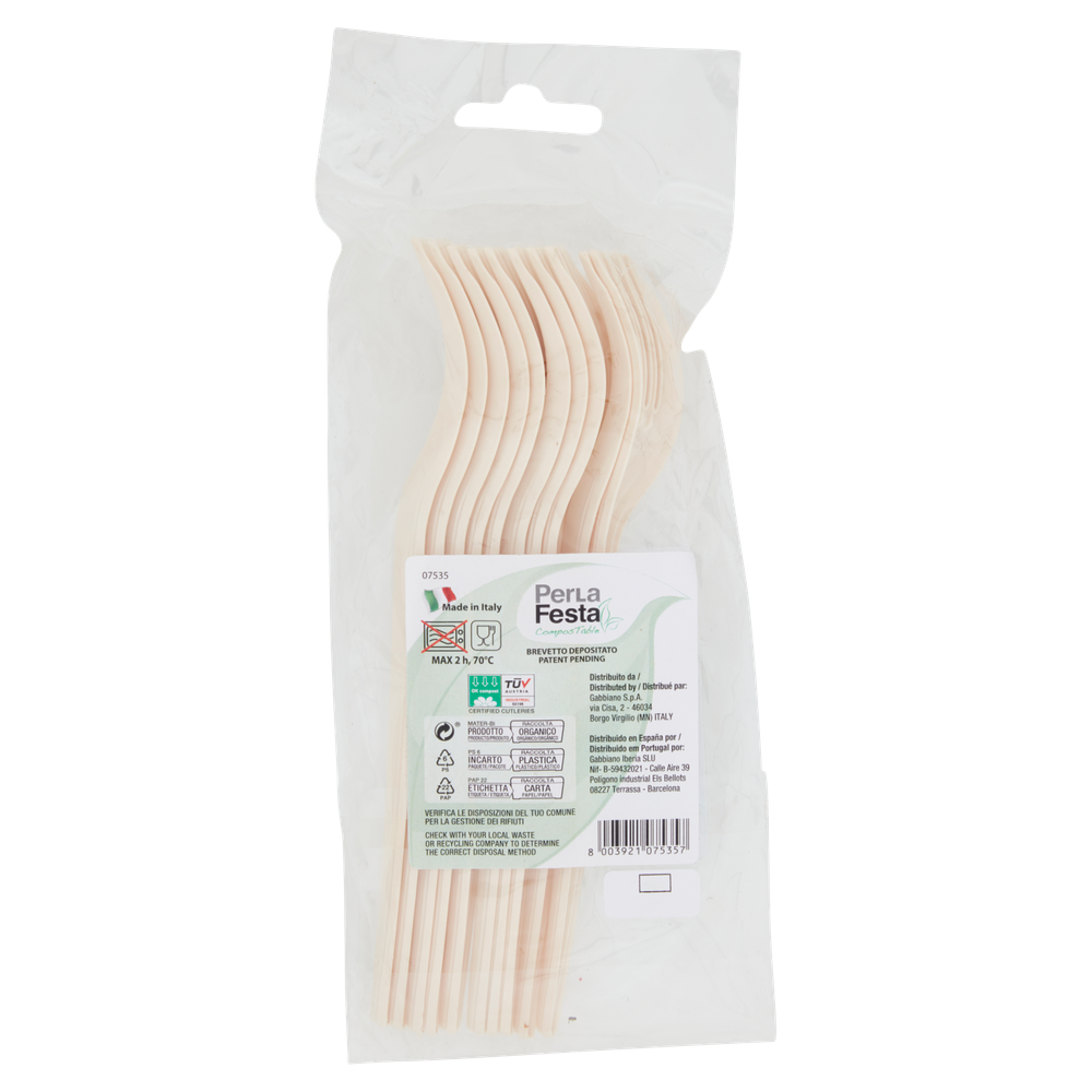 10 Forchette Natural Compostabili - Foto 3