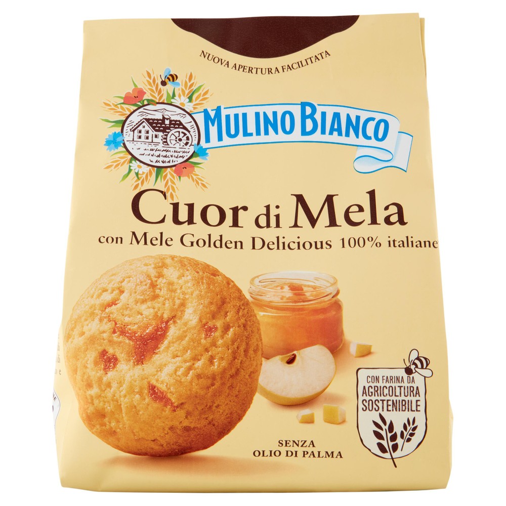 Biscotti Cuor Di Mela Con Mele 100% Italiane Mulino Bianco - Foto 1