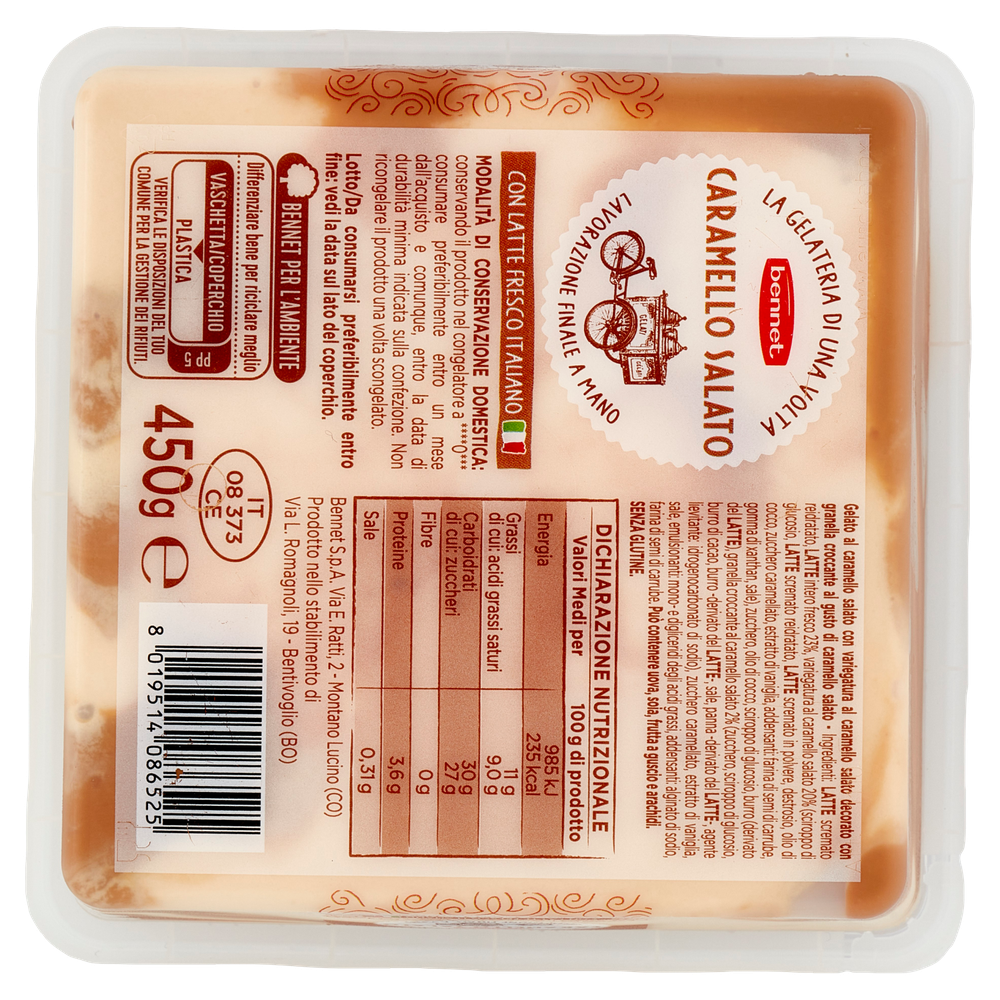 Vaschetta Gelato Caramello Salato Bennet - Foto 3