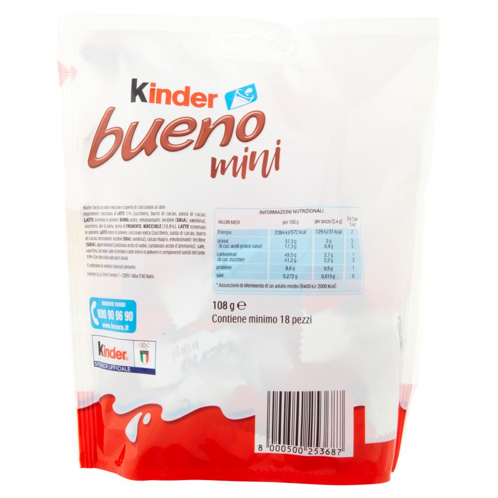 Wafer Kinder Bueno Mini Con Cioccolato Al Latte E Nicciole Kinder - Foto 3
