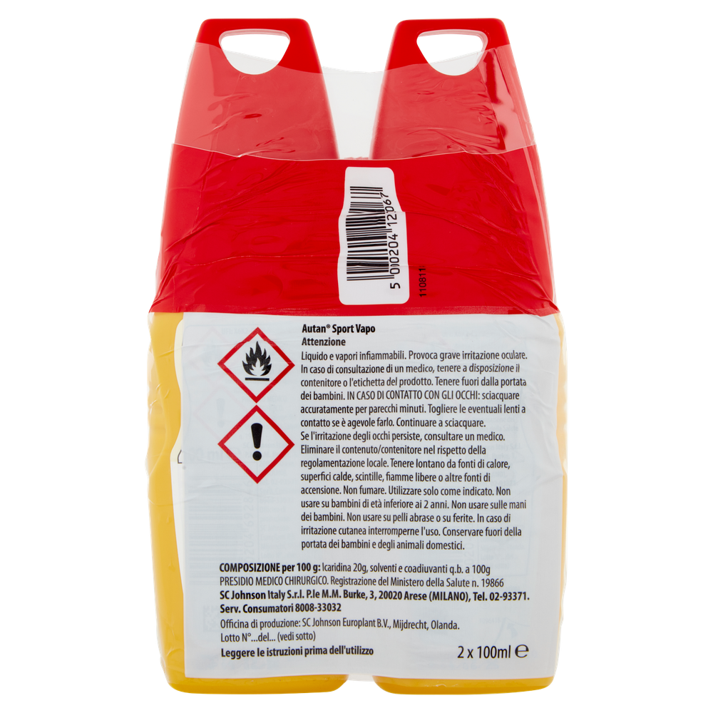 Autan Active Vapo Bipacco Insetto Repellente E Antizanzare 2x100ml - Foto 3