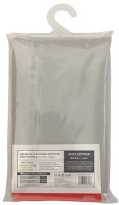 Lenzuolo Angoli Tinta Unita 1piazza 1/2 Cm130x200 Grigio Chiaro Casa - Foto 2