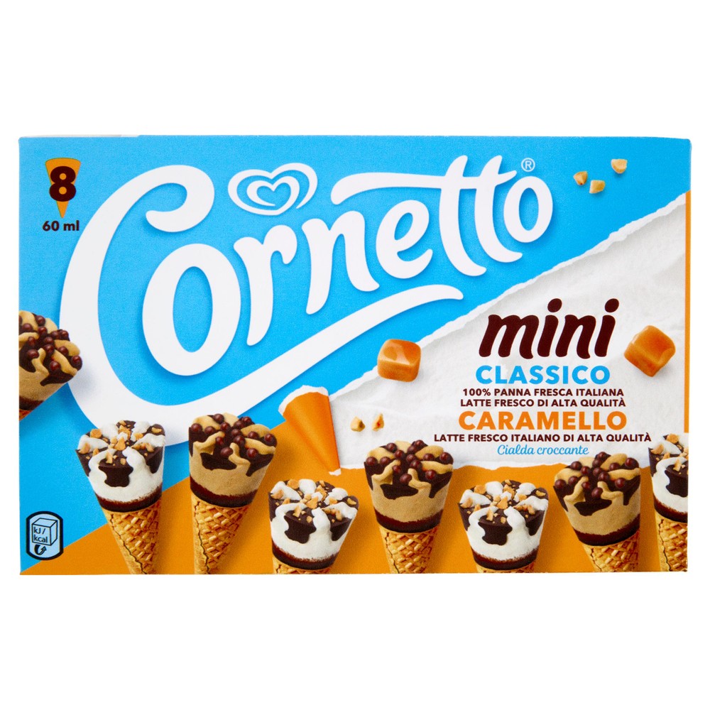 Cornetto Mini Panna E Caramello New Algida Conf.Da 8