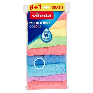 Panni Multiuso In Microfibra Colors Vileda Conf.Da Pz.8 - Foto 1