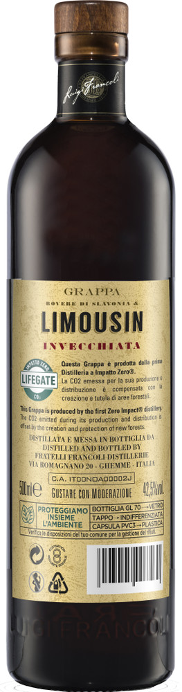 Grappa Limousin 42,5% Francoli - Foto 2