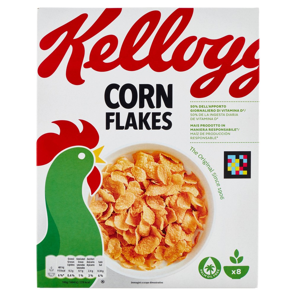 Cereali Corn Flakes Di Mais Arricchiti Con Vitamine E Ferro Kellogg's - Foto 1