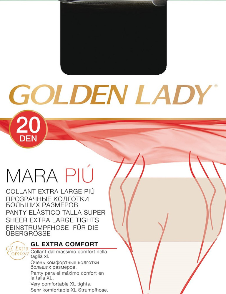 Collant Mara Piu' Tg XXL Nero 20 Denari Golden Lady Bennet Online