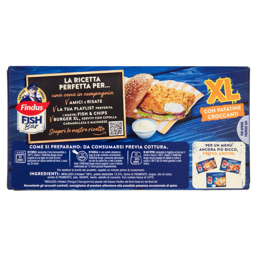 2 Fish&Chips Burger XL Fish Bar Capitan Findus - Foto 3