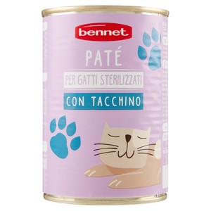 Pate' Gatti Sterilizzato Gatto Tacchino Bennet - Foto 1