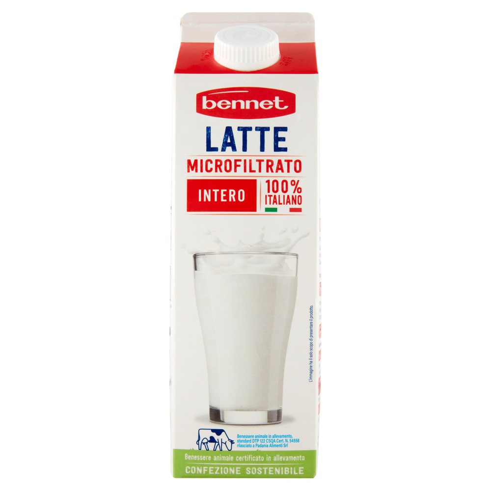 Latte Intero Bennet Microfiltrato - Da Conservare In Frigo - Foto 1