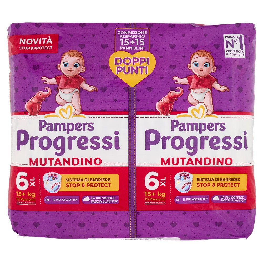 30 Pannolini Progressi Mutandino Taglia 6 XL Pampers - Foto 1