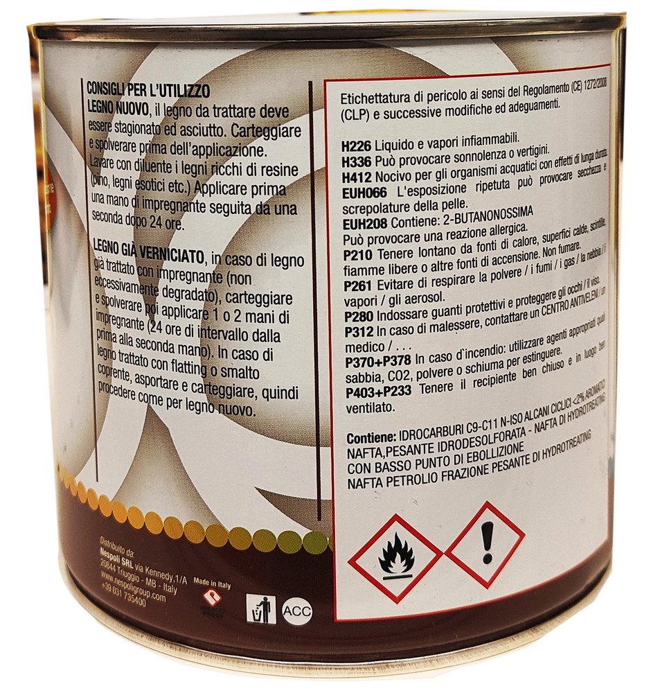 Impregnante Base Solvente Noce Scuro Bravo Colors L.0,75 - Foto 2