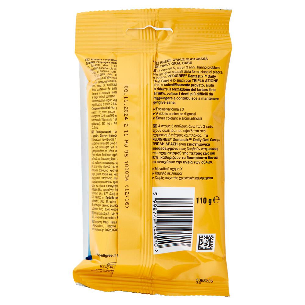 Pedigree Dentastix Snack Igiene Orale Per Cani Piccoli, 7x16g - Foto 3