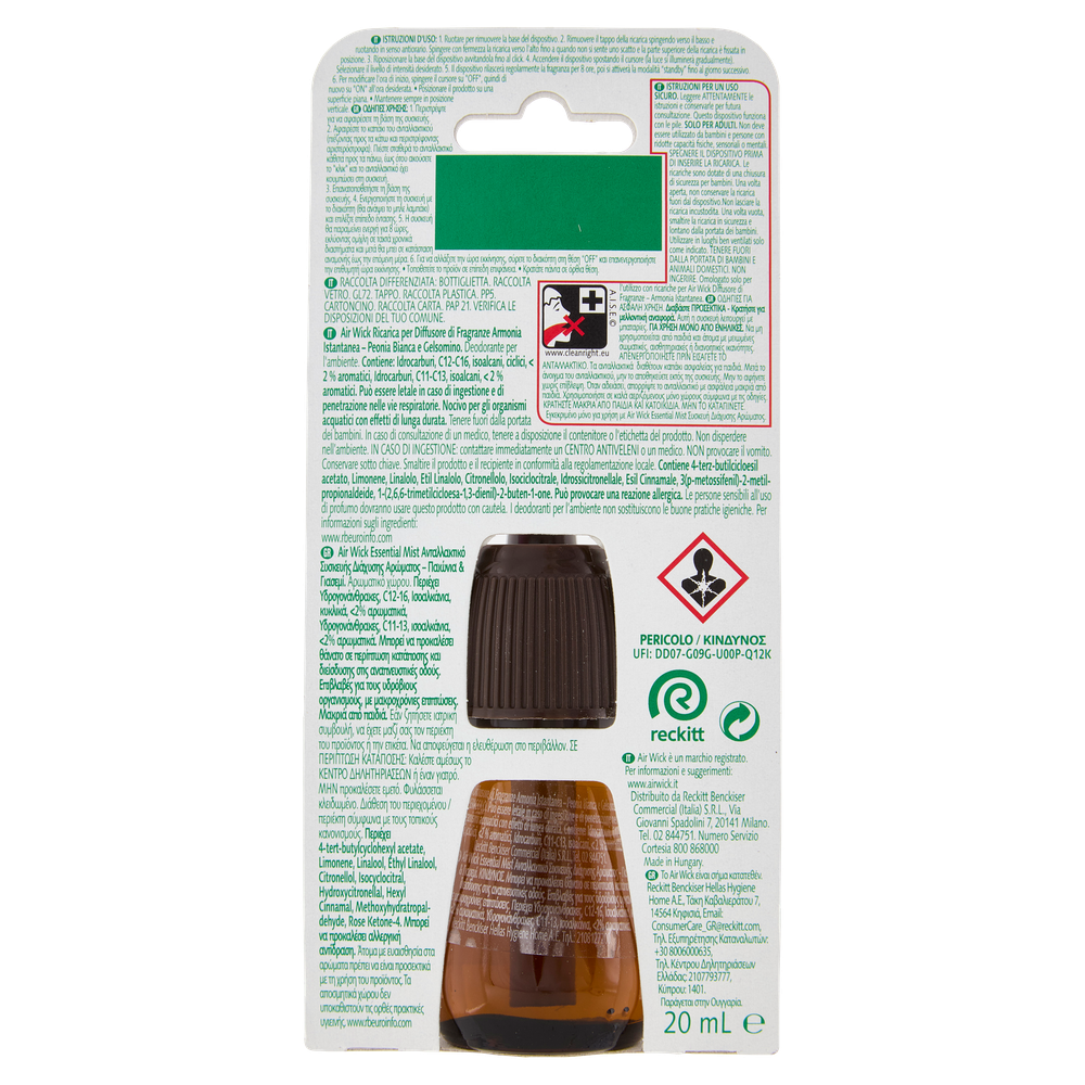 Ricarica Diffusore Peonia O Vaniglia O Mandarino Airwick - Foto 3