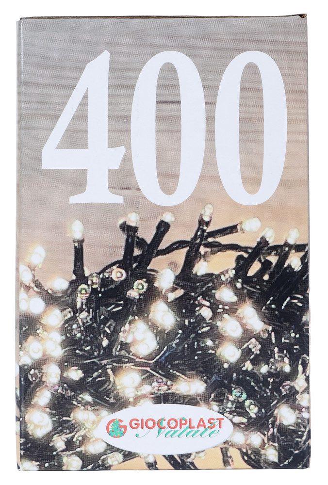 400 Led Bianco Caldo Cavo Scuro Con Giochi Luce - Foto 3