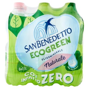 Acqua Naturale Ecogreen San Benedetto 6 Da L.0,5 - Foto 1