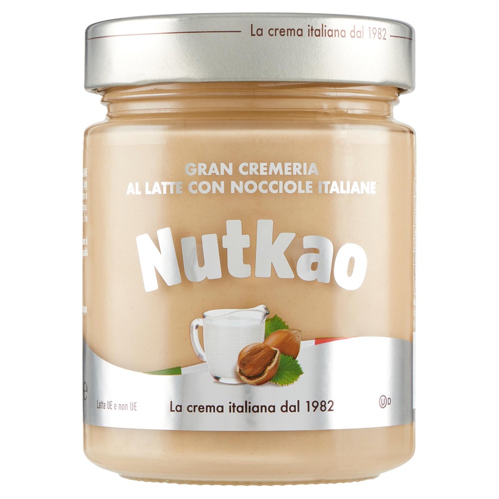 Crema Spalmabile Gran Cremeria Al Latte Con Nocciole Italiane Nutkao - Foto 1