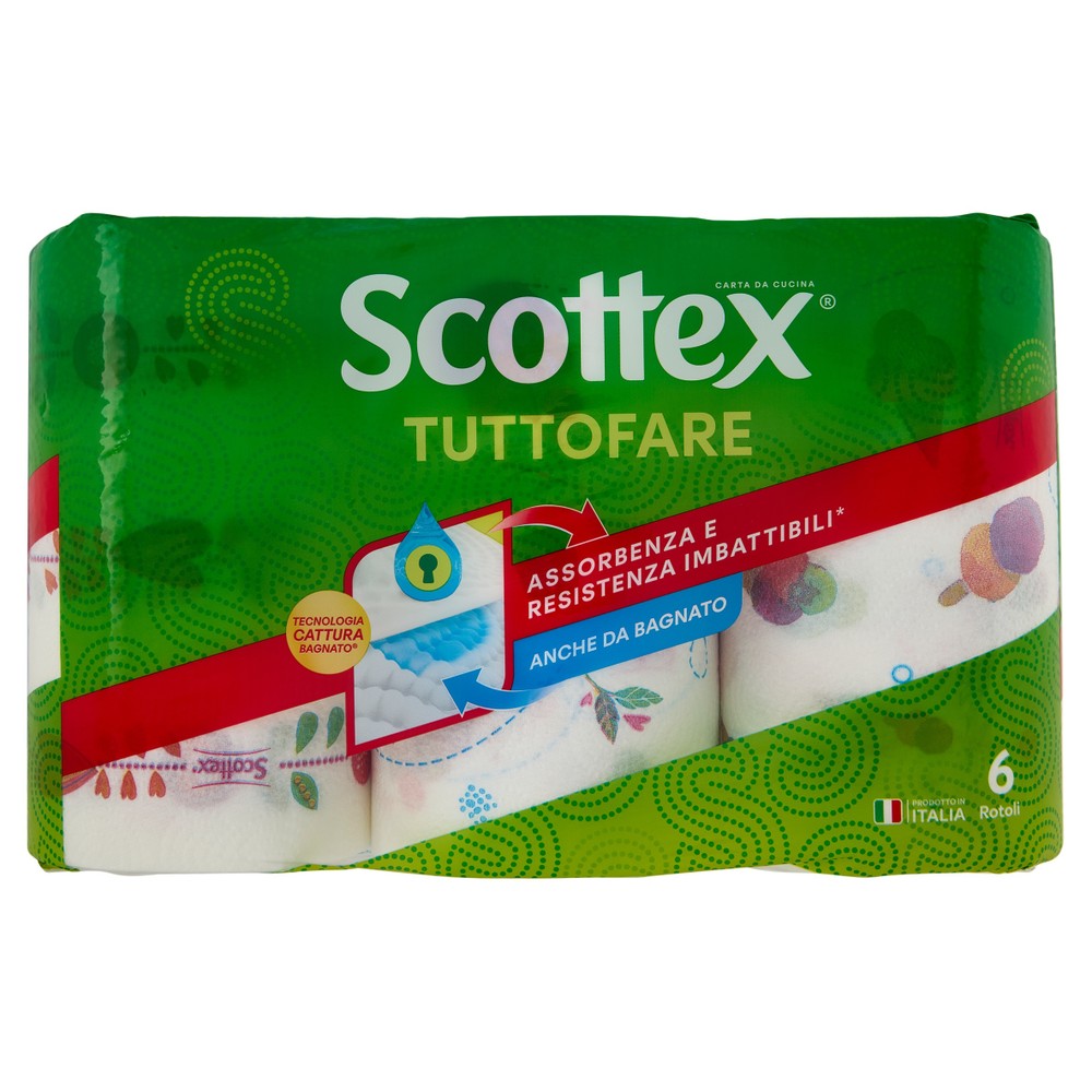 6 Rotoli Carta Casa Tuttofare Scottex - Foto 1