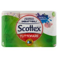 Scottex Carta Casa Tuttofare, Conf. Da 6 Rotoli Scottex Carta Casa Tuttofare, Conf. Da 6 Rotoli
