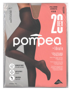 Collant Ideale 20 Tg 1/2 Polvere Dorata 20 Denari Pompea - Foto 1