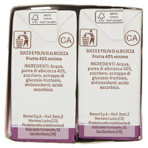 Succo E Polpa Di Albicocca 6x200ml Bennet - Foto 2
