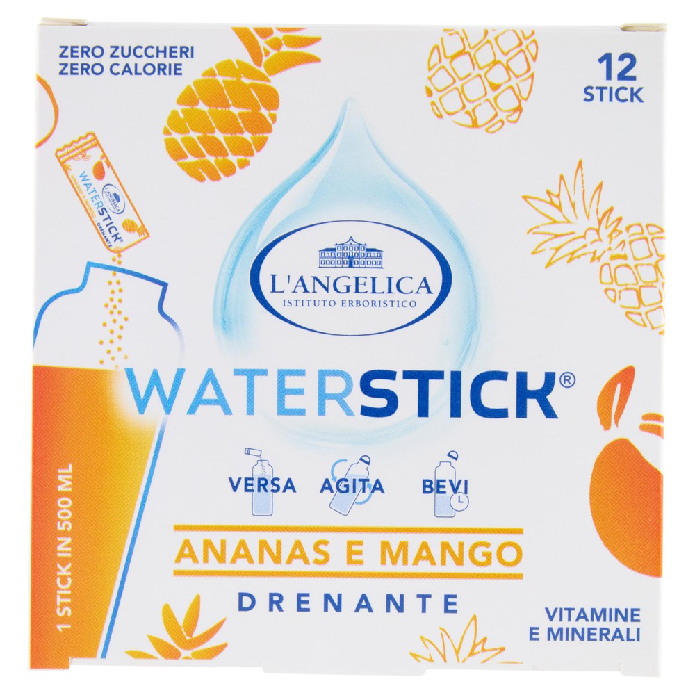 12 Waterstick Ananas E Mango Drenante L'angelica - Foto 1