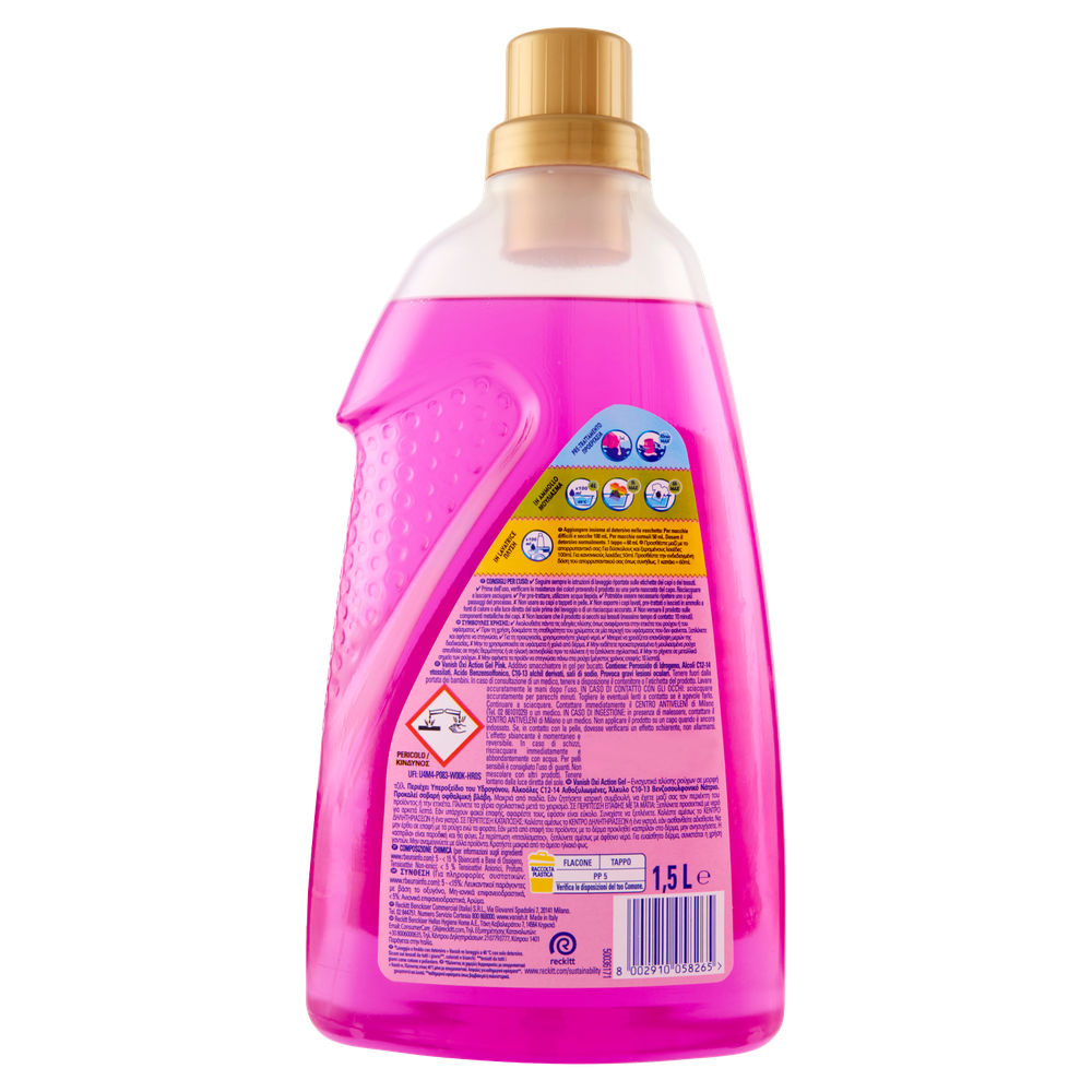 Additivo Smacchiatore Per Bucato In Gel Rosa Vanish Oxi Action - Foto 3