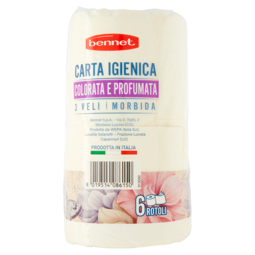 Carta Igienica 2 Veli Profumata Gialla Bennet - Foto 2