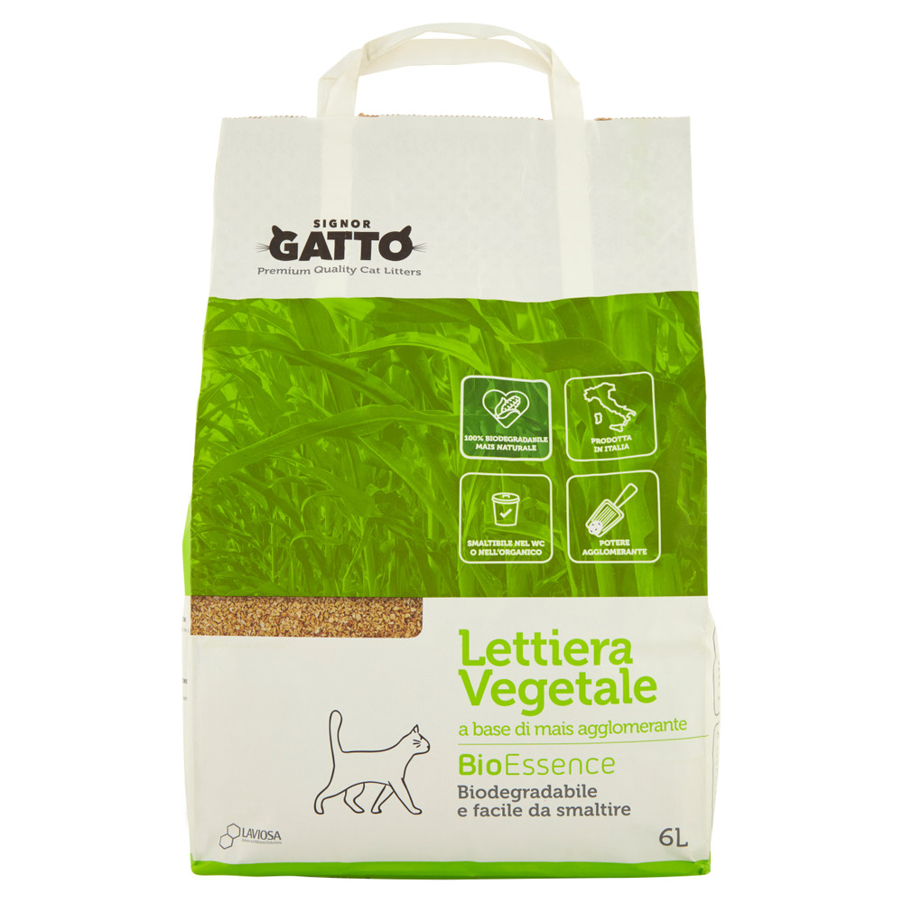 Lettiera Per Gatti Vegetale In Mais Signor Gatto - Foto 1