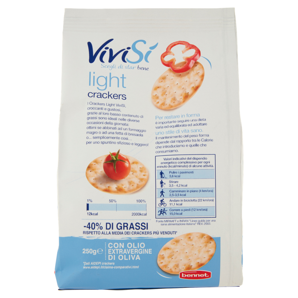 Crackers Con Olio Extravergine Di Oliva Bennet Vivisi' - Foto 3