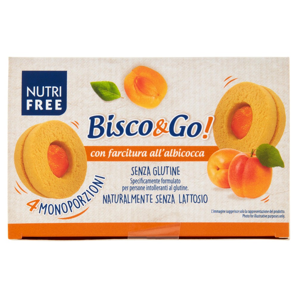 Bisco&Go Albicocca Nutri Free Senza Glutine