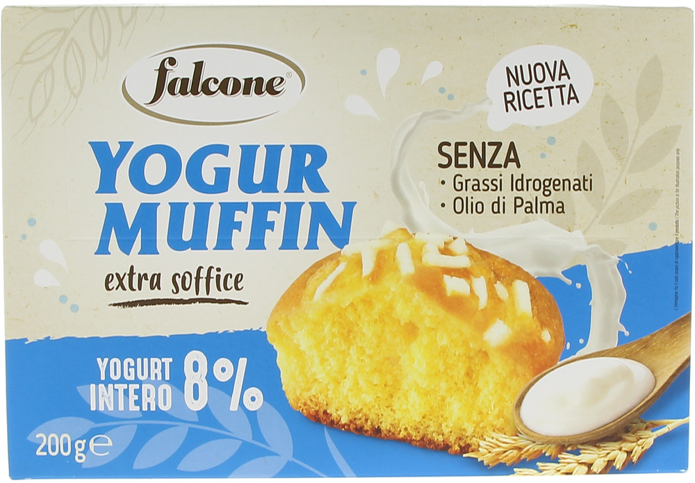 Merendine Muffin Con L'8% Di Yourt Intero Senza Olio Di Palma Falcone - Foto 1