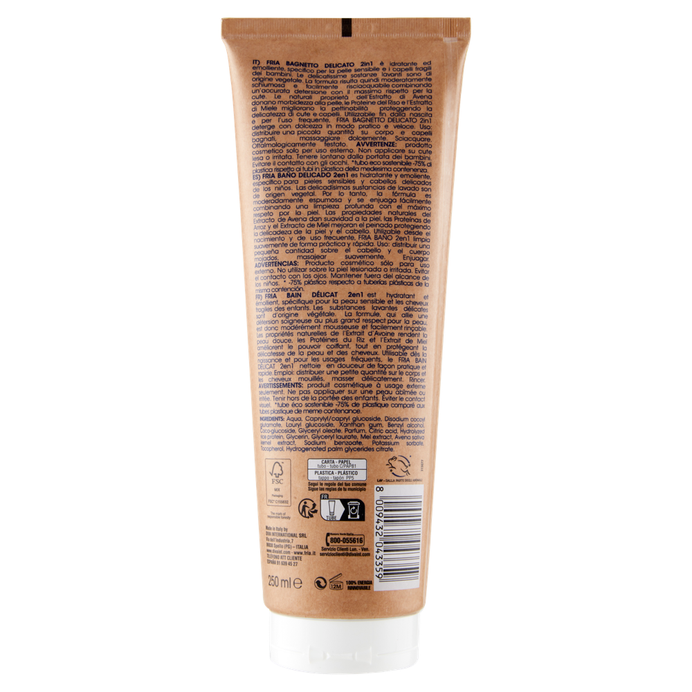 Bagnetto Delicato Corpo E Capelli Baby Eco Natural Fria