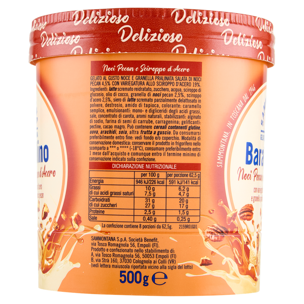 Sammontana Barattolino Delizioso Noci Pecan E Sciroppo D'acero - Foto 2