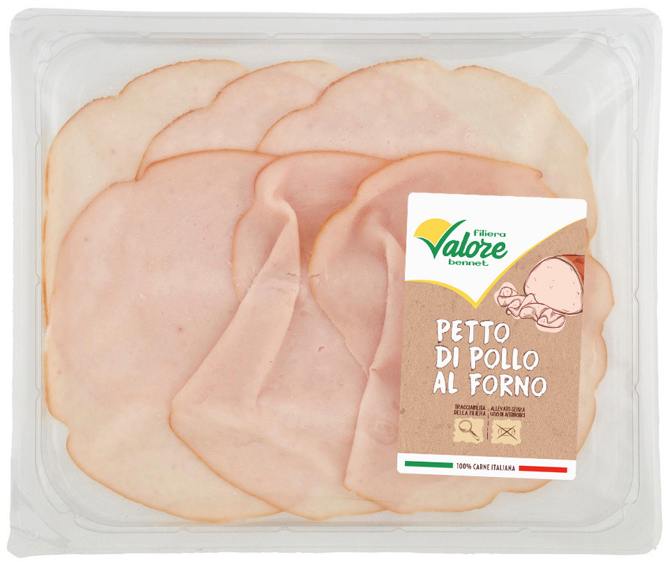 Petto Pollo Italiano Al Forno Senza Antibiotici Filiera Valore Bennet - Foto 1