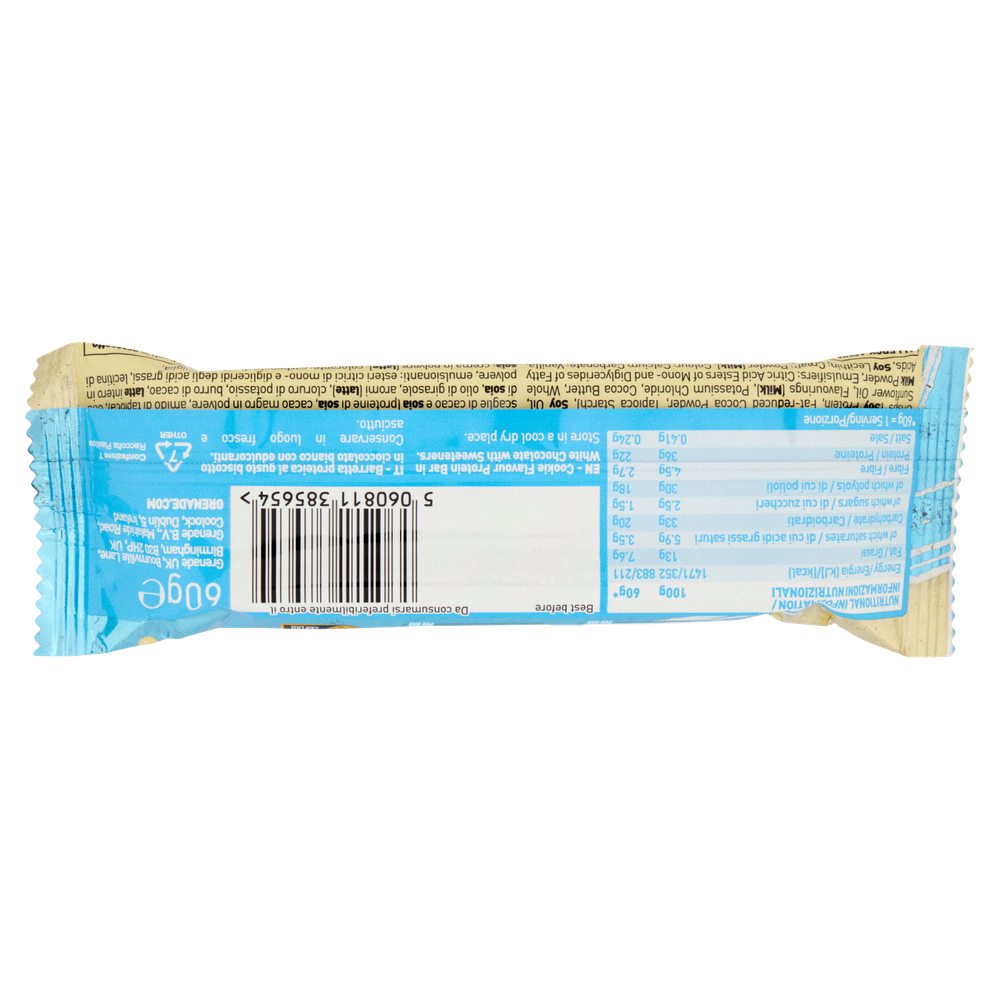 Barretta Proteica Al Gusto White Chocolate Cookie Granade - Foto 3