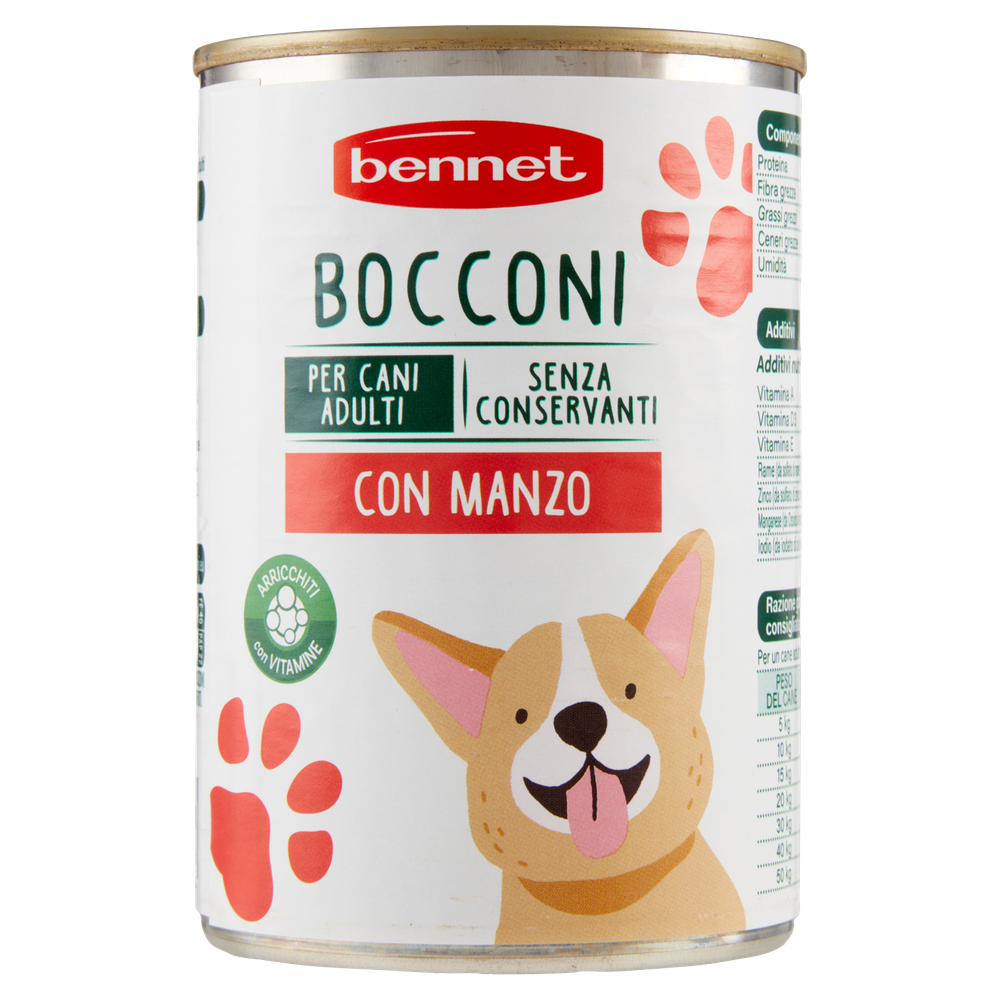 Alimento Umido Per Cani Bocconcini Al Manzo Bennet - Foto 3