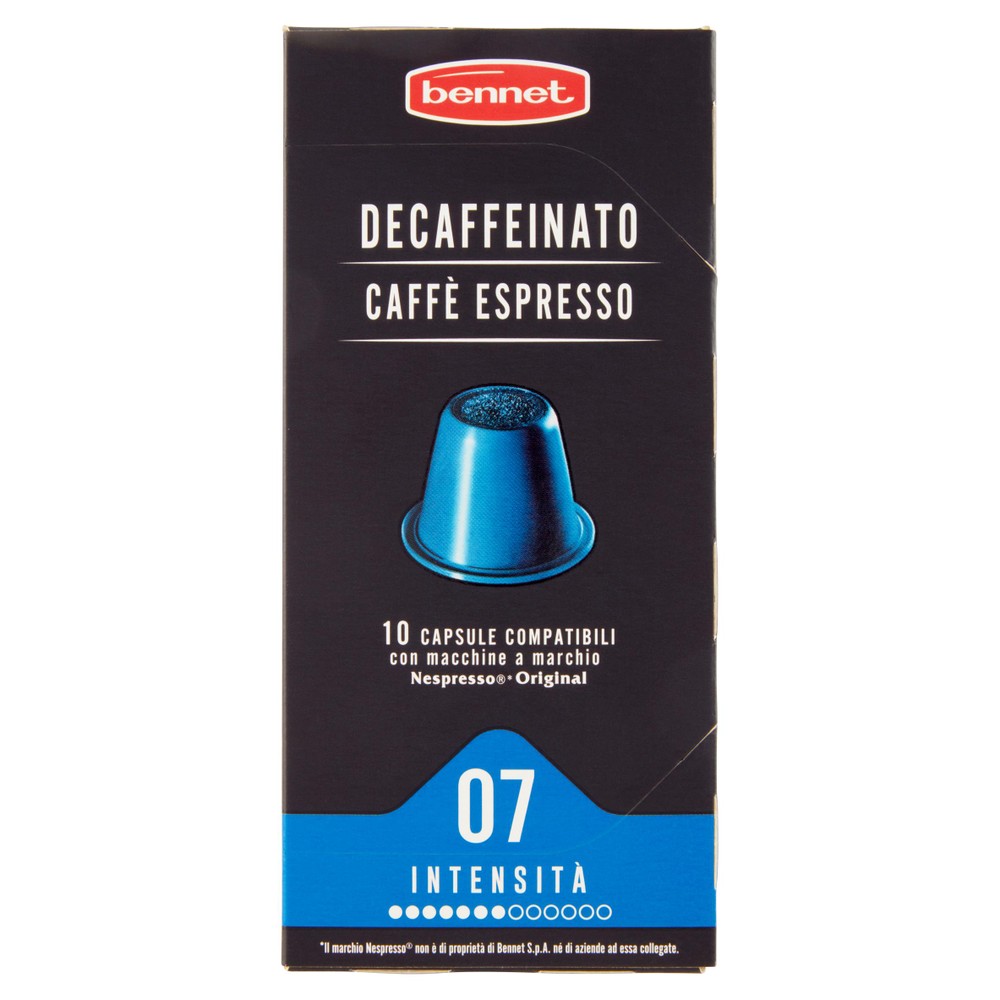 Caffè Espresso Dek In Capsule Compatibili Nespresso 10pz Bennet - Foto 1
