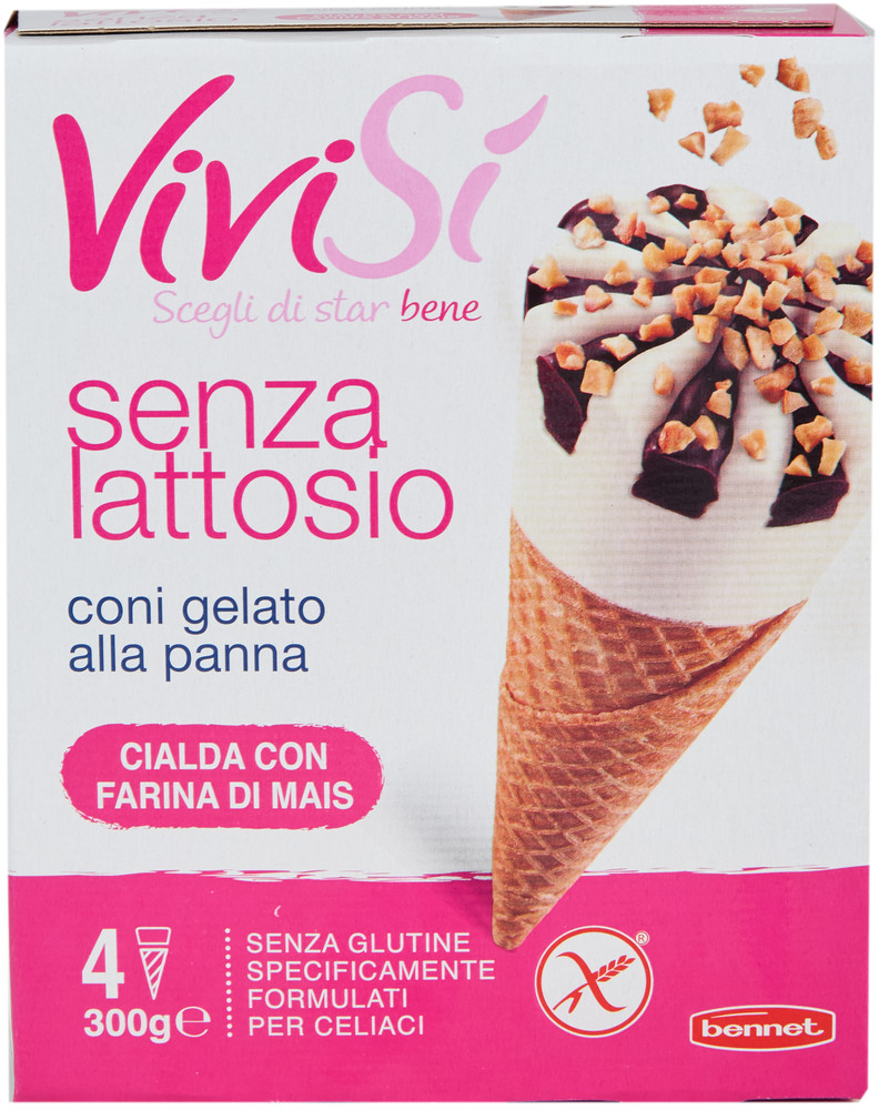4 Coni Panna Senza Glutine Bennet Vivisi' - Foto 1