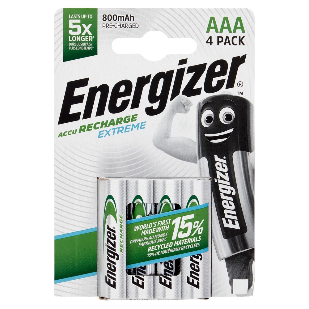 4 Pile Ministilo Aaa Extreme Precaricate 800 Mah Energizer - Foto 1