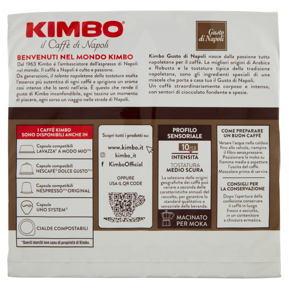 Caffè Macinato Gusto Di Napoli Intenso 2x250g Kimbo - Foto 3