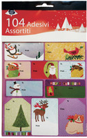 Chiudupacco Adesivi Natale Conf. Da 104 Chiudupacco Adesivi Natale Conf. Da 104