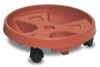 Sottovaso Con 3 Ruote Montate Diametro 30 Cm Colore Cotto Stefanplast