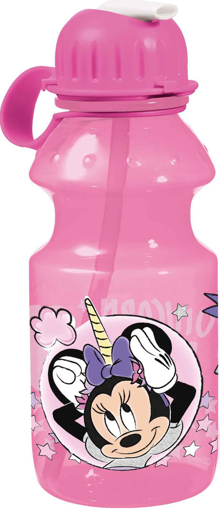 Bottiglia Con Cannuccia Minnie Unicorno