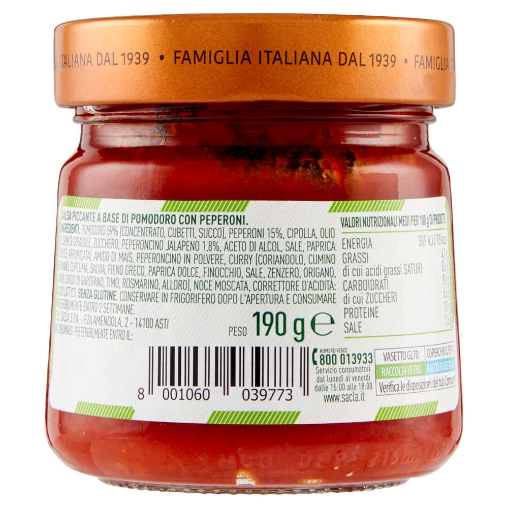 Salsa Messicana Con Jalapeño Sacla' - Foto 3